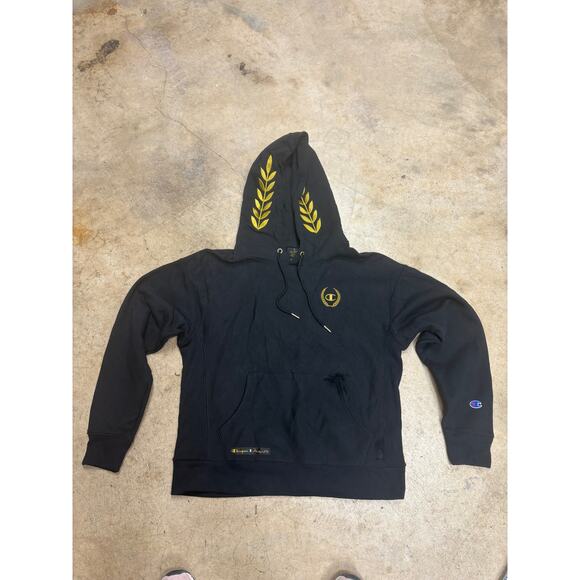 Champion x Muhammad Ali Black Gold Laurel Hoodie – Limited Edition Streetwear - Picture 4 of 14